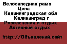 Велосипедная рама bmx › Цена ­ 8 000 - Калининградская обл., Калининград г. Развлечения и отдых » Активный отдых   